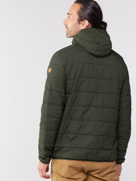 NEW Fjallraven Men Keb Padded Insulated Hoodie Full Zip Jacket NWT Deep Forest M - Picture 3 of 16